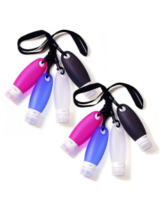 Botellas de Silicona Reutilizables Fullplus 3.3 oz Aprobadas TSA