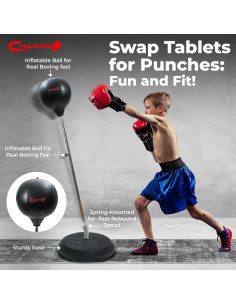 Bolsa de Boxeo de Pie Champs MMA para Niños con Guantes 2