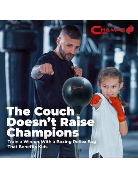 Bolsa de Boxeo de Pie Champs MMA para Niños con Guantes