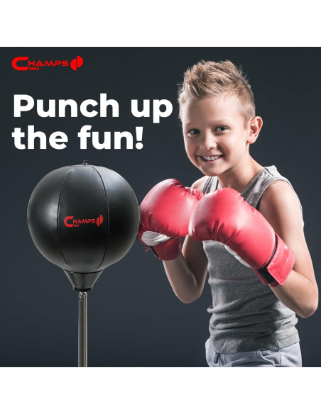 Bolsa de Boxeo de Pie Champs MMA para Niños con Guantes