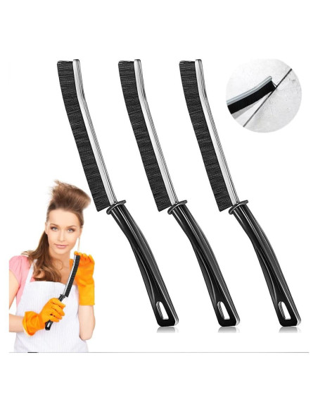 Juego de 3 cepillos de limpieza BSFRNF para rincones duros