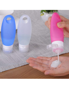 Botellas de Silicona Reutilizables Fullplus 3.3 oz Aprobadas TSA 2