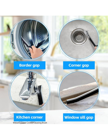 Juego de 3 cepillos de limpieza BSFRNF para rincones duros