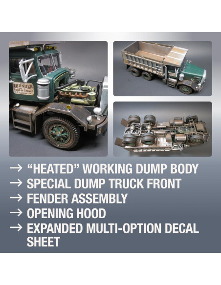 Caminón Volquete AMT 1/25 Modelo a Escala Construible