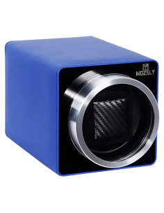 MOZSLY Reloj Winder Individual Automático Cuero Azul