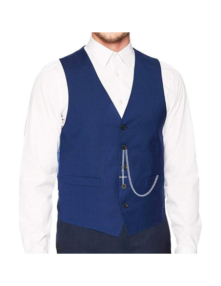 Reloj de bolsillo Albert TREEWETO con cadena y cruz antigua