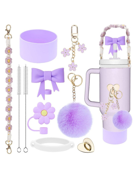 Accesorios para Taza Stanley Mdscve 10 Piezas Silicona Púrpura