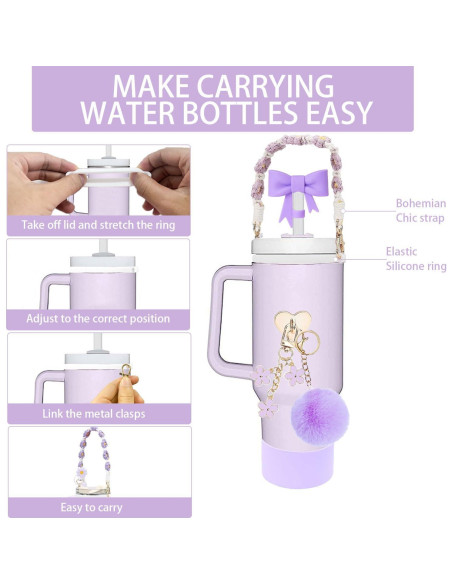 Accesorios para Taza Stanley Mdscve 10 Piezas Silicona Púrpura