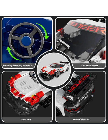 Mould King 27010 Kit de Coche 911 RSR 349 Piezas