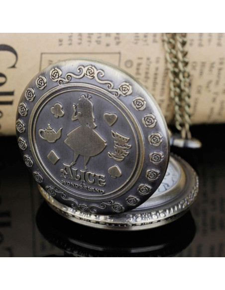 Reloj de bolsillo Tiong de cuarzo con diseño Nostalgia