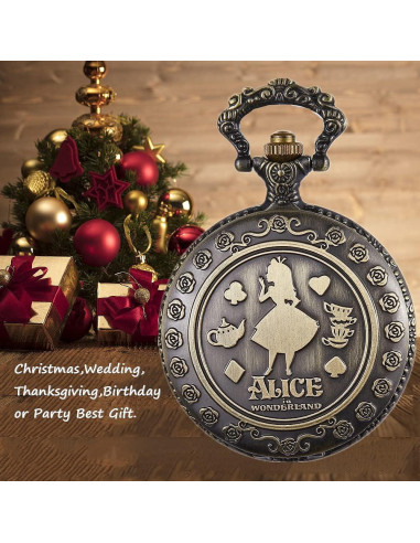 Reloj de bolsillo Tiong de cuarzo con diseño Nostalgia