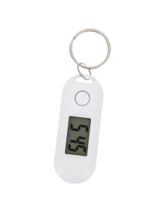Reloj Llavero Digital Gatuida Blanco 6.5x2.5cm LED