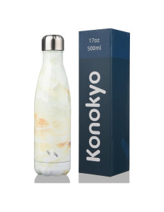 Botella de Agua Aislada Konokyo 17 oz Acero Inoxidable Jade