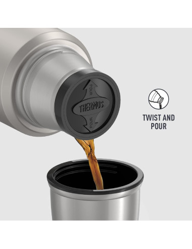 Botella Compacta THERMOS Acero Inoxidable 473 ml Aislamiento