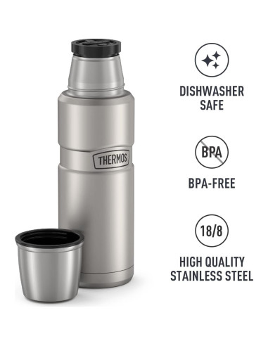 Botella Compacta THERMOS Acero Inoxidable 473 ml Aislamiento