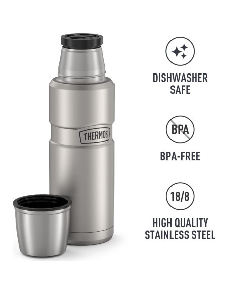 Botella Compacta THERMOS Acero Inoxidable 473 ml Aislamiento