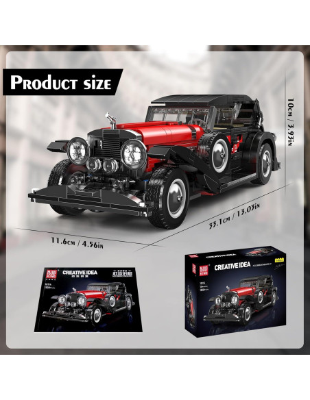 Mould King Coche Clásico 10114 1308 Piezas Juguete Construcción