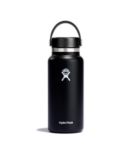 Botella de agua Hydro Flask 32 oz acero inoxidable negra