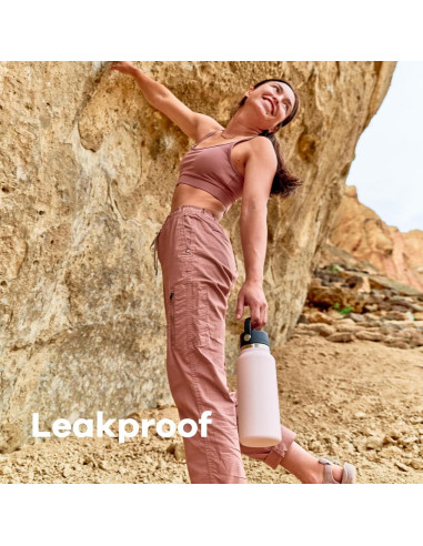 Botella de agua Hydro Flask 32 oz acero inoxidable negra