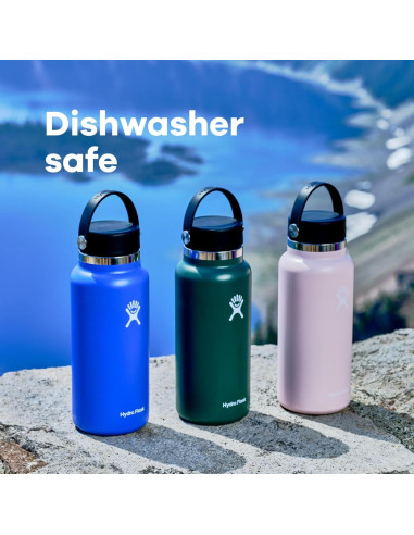 Botella de agua Hydro Flask 32 oz acero inoxidable negra