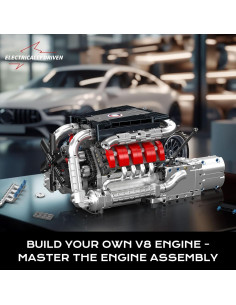 Mould King Motor V8 10203 Kit de Bloques 1169 Pcs STEM 2