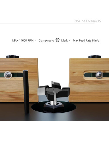 Fresa de Superficie CSOOM CNC 3 Piezas 50.8 mm 4 Alas