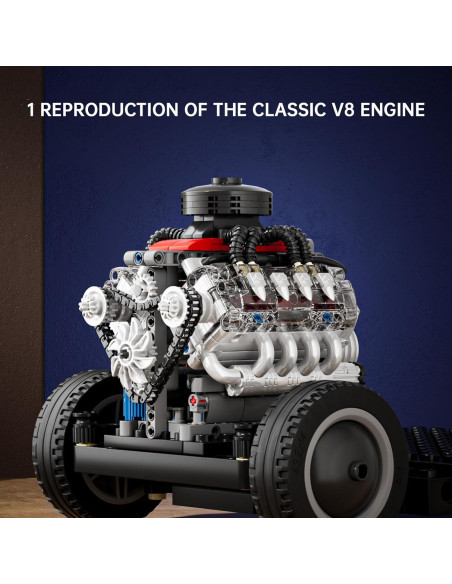 Kit Motor V8 Mould King 10171 487 Piezas STEM