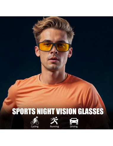 Gafas de Visión Nocturna HASFOX Pro Amarillas Polarizadas