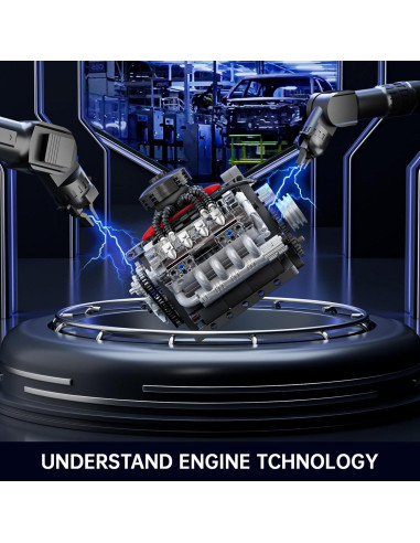 Kit Motor V8 Mould King 10171 487 Piezas STEM