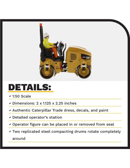 Compactador Utilitario Caterpillar CB-2.7 Diecast Masters 85593 Compactador Utilitario Caterpillar CB-2.7 Diecast Masters 85593