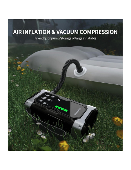 Arrancador de Batería Oreetga U9 8000A con Compresor 9 en 1 Arrancador de Batería Oreetga U9 8000A con Compresor 9 en 1