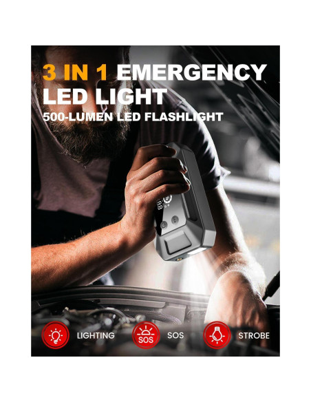 Arrancador de Coche Gillaway Q11 4500A con Compresor 150PSI