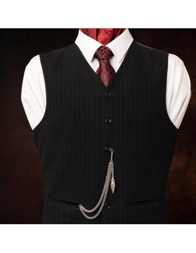 Cadena de Reloj de Bolsillo Holy Sins Plateada 30,48 cm