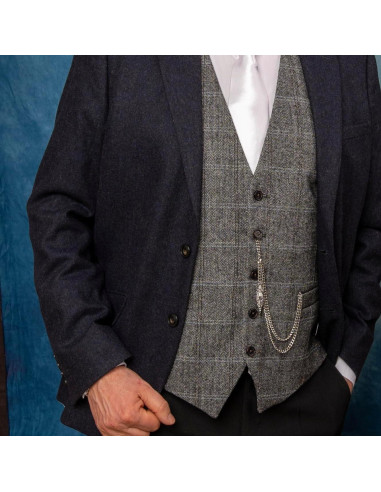 Cadena de Reloj de Bolsillo Holy Sins Plateada 30,48 cm