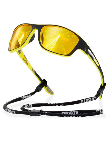 Gafas de Sol Deportivas Suoso UV400 Polarizadas Amarillas
