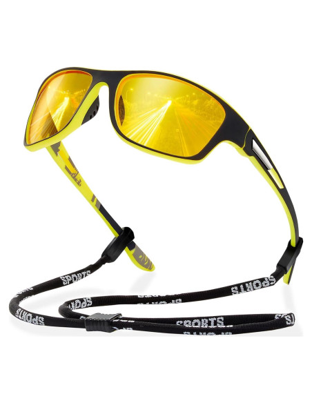 Gafas de Sol Deportivas Suoso UV400 Polarizadas Amarillas