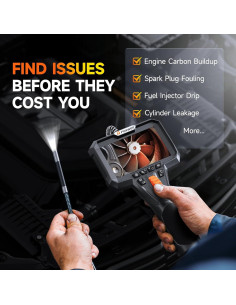 Cámara de Boroscopio Articulada FOXWELL Y400 HD 1.6m 2