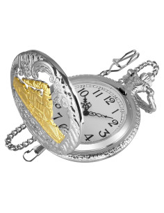 Reloj de bolsillo SwitchMe PK041106 con esfera árabe blanca