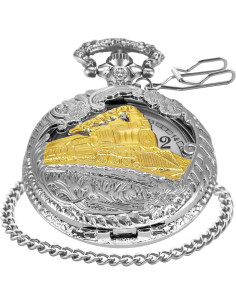 Reloj de bolsillo SwitchMe PK041106 con esfera árabe blanca 2