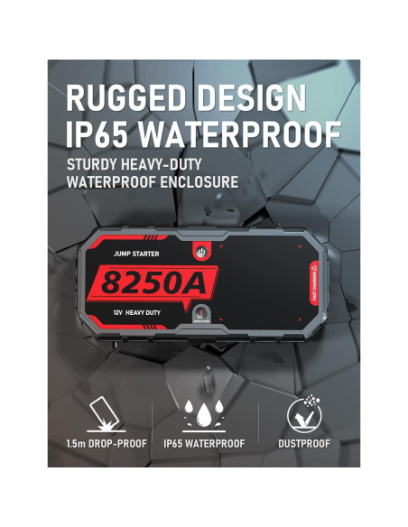 Arrancador de Batería ATGFOX F40-8250A 8250A USB-C