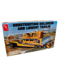 Kit de modelo a escala 1:25 Remolque Lowboy AMT1218 Negro