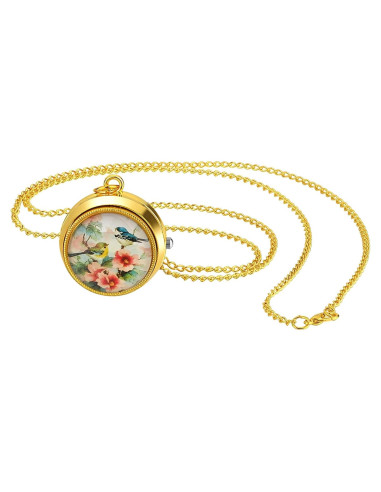 Reloj de bolsillo JewelryWe JW306P - Cuarzo dorado vintage