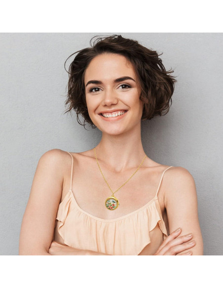 Reloj de bolsillo JewelryWe JW306P - Cuarzo dorado vintage