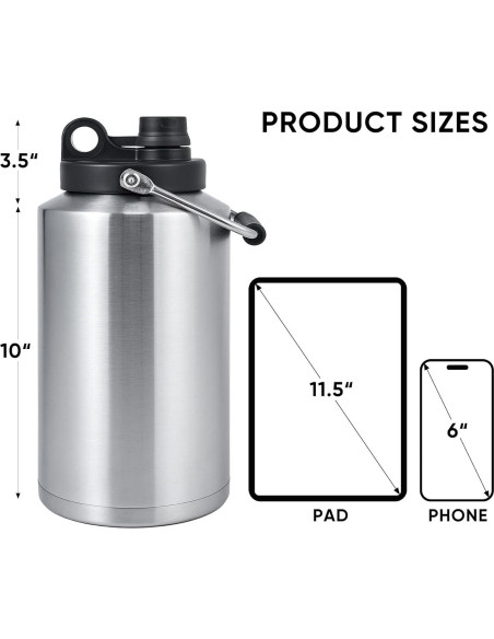 Jarra Aislada Kerilyn 3.79L Acero Inoxidable Doble Pared