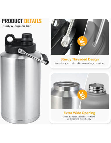 Jarra Aislada Kerilyn 3.79L Acero Inoxidable Doble Pared