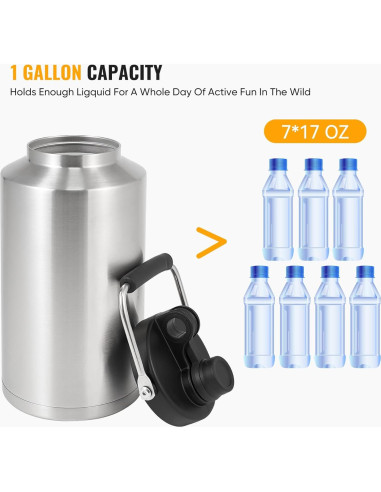 Jarra Aislada Kerilyn 3.79L Acero Inoxidable Doble Pared