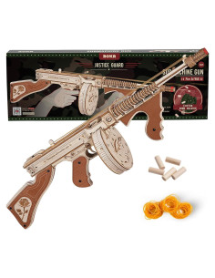 Rompecabezas de Madera 3D ROKR Pistola Tommy 1.04 kg