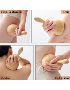 Copa de Terapia de Madera Xukele para Drenaje Linfático 2