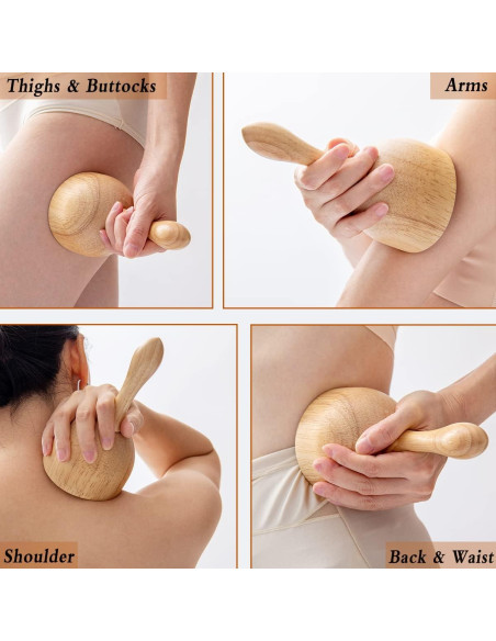 Copa de Terapia de Madera Xukele para Drenaje Linfático