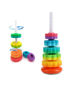 Juguete Apilable Giratorio LUCKFUTURE para Bebés 1-3 Años